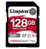 Cartão Memória Kingston Canvas React Plus SDXC 128GB USH-II 300R/260W U3 V90 FHD/4K/8K